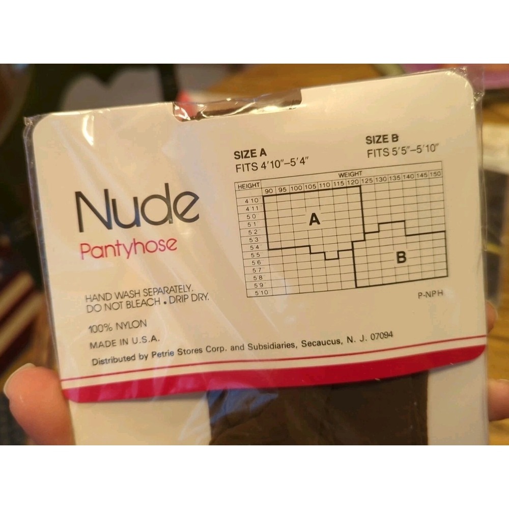 New Vintage Marianne Pantyhose‎ Size B Brown Sandal Toe - Picture 3 of 3